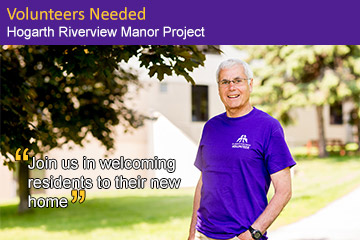 <strong>Volunteers Needed, Hogarth Riverview Manor Project:</strong> Join us in welcoming residents to their new home