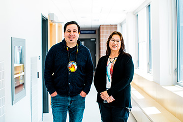 Left to Right: <strong>Paul Francis</strong>, Director of Indigenous Relations, and <strong>Carla Shawayhamaish</strong>, Indigenous Cultural Health Associate