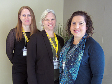 Kate Melchiorre, Denise Taylor, and Mandy Byerly-Vita presented at CAHR's 2020 Research Showcase, getting the word out about PODS
