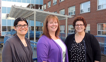 <strong>Team</strong> (from left to right): <strong>Hilary Mettam</strong>, Community Development Lead; <strong>Jill Marcella</strong>, Coordinator; <strong>Marlene Benvenuto</strong>, Palliative Care Telemedicine Nurse Consultant